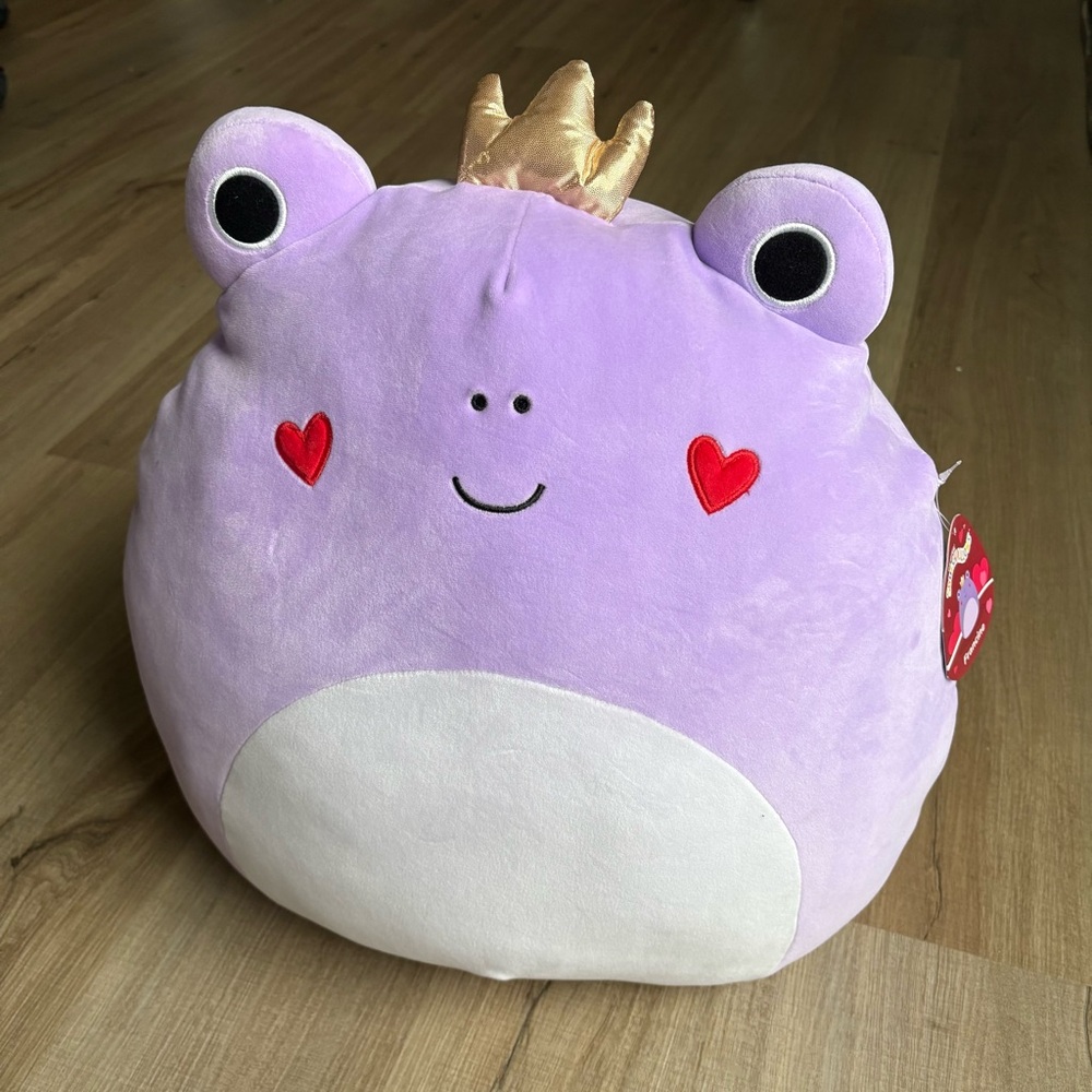 Squishmallows 16" Francine Purple Frog with Heart Cheeks Large Plush